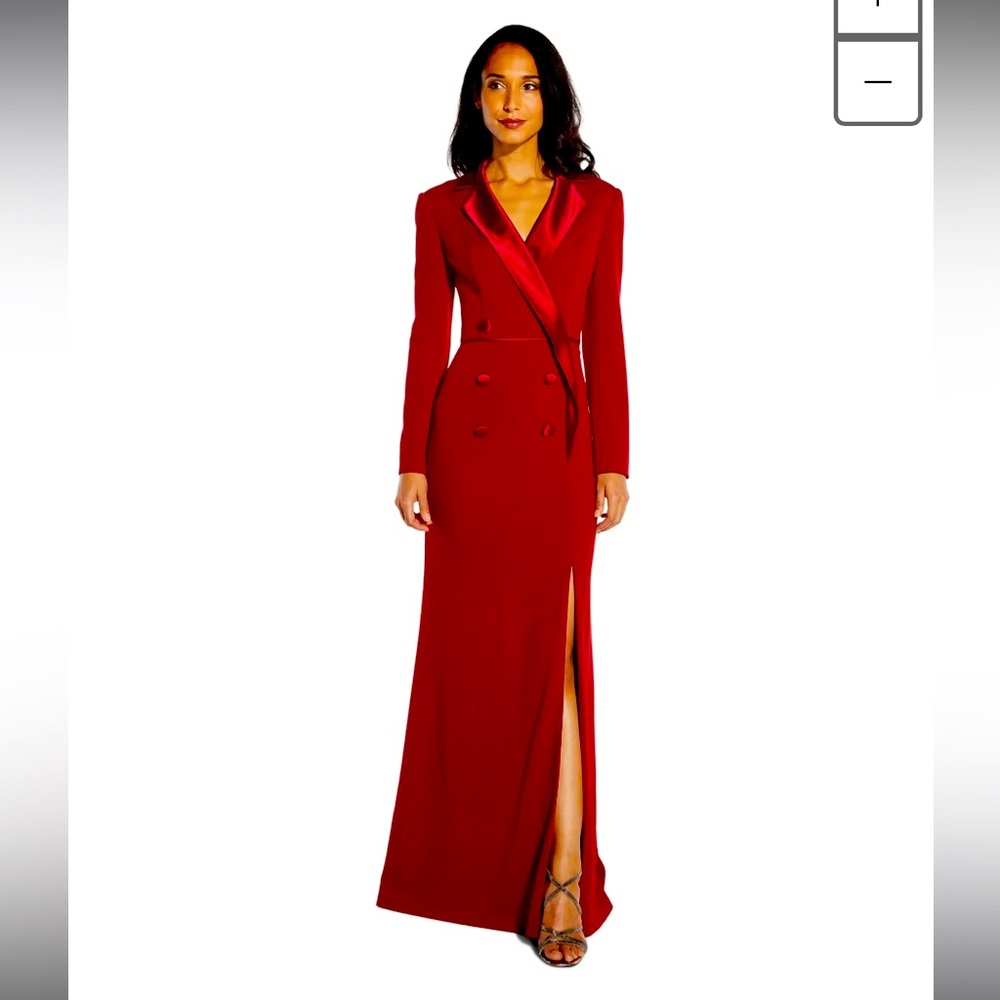 Adrianna Papell Tuxedo Dress NWT